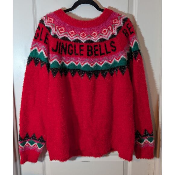 Holiday Time Jingle Bells Sweater With Bells 20W/22W - Picture 2 of 3